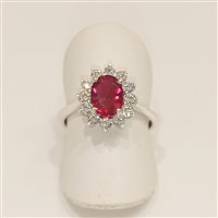 Anello Vidali Gioielli Donna in Oro bianco Zircone ANOR-50-34 - ANOR-50-34